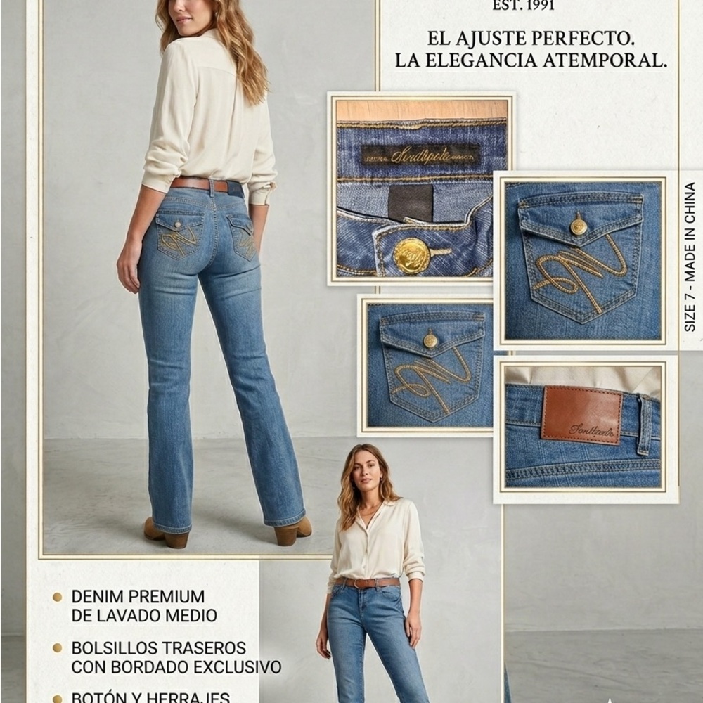 Southpole Y2K denim size 7" Signature Medium Wash Bootcut Women’s Jeans P38